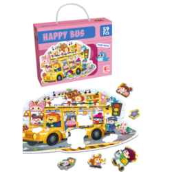 Glad bussgolvpussel - 57 bitar