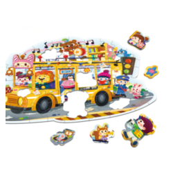 Glad bussgolvpussel - 57 bitar