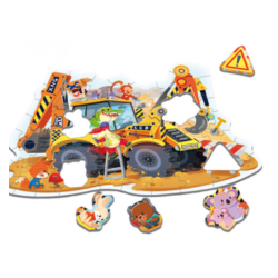 Golvpussel med fordon - 57 stycken