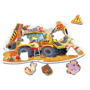 Golvpussel med fordon - 57 stycken