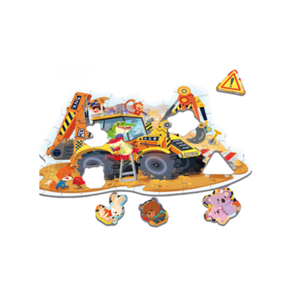 Golvpussel med fordon - 57 stycken