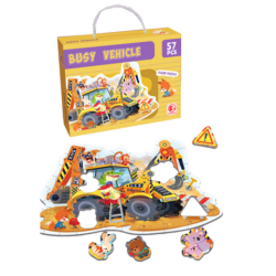 Golvpussel med fordon - 57 stycken