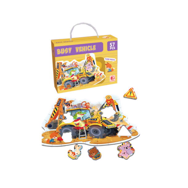 Golvpussel med fordon - 57 stycken