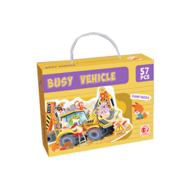 Golvpussel med fordon - 57 stycken