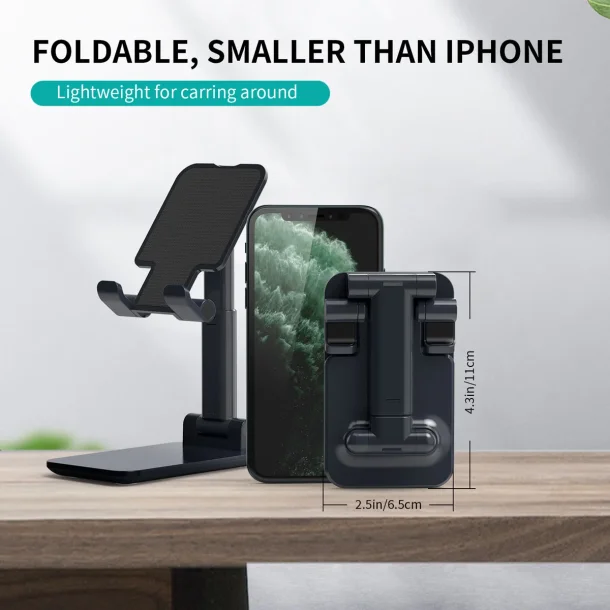 Choetech telefonholder H88 foldbar, sort