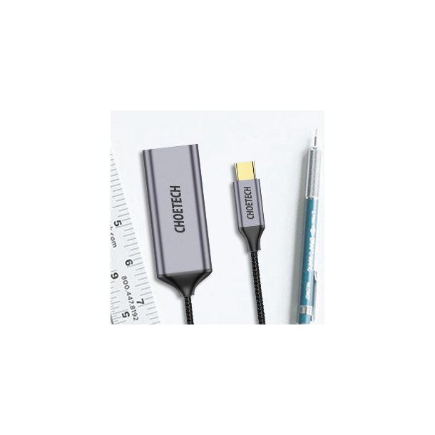 Choetech Hub, USB Type C till HDMI, 4K 60Hz, gr