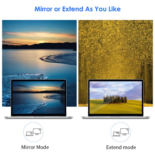 Choetech Hub, USB Type C till HDMI, 4K 60Hz, gr