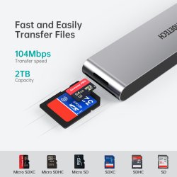 Choetech 7-i-1 USB-C Hub til MacBook Pro/Air