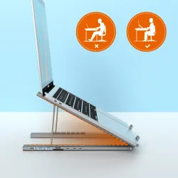 Choetech HUB-M48 7-i-1 HUB-stativ (Typ-C till HDMI), gr