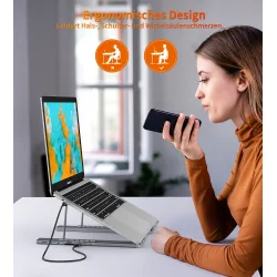 Choetech HUB-M48 7-i-1 HUB-stativ (Typ-C till HDMI), gr