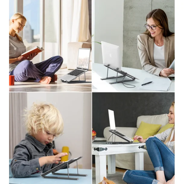 Choetech HUB-M48 7-i-1 HUB-stativ (Typ-C till HDMI), gr