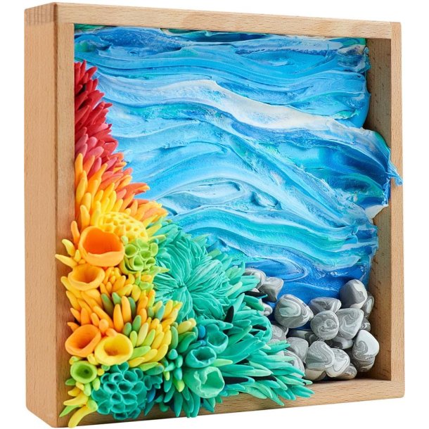 Havets ro i 3D med air clay � kreativ fordybelse 