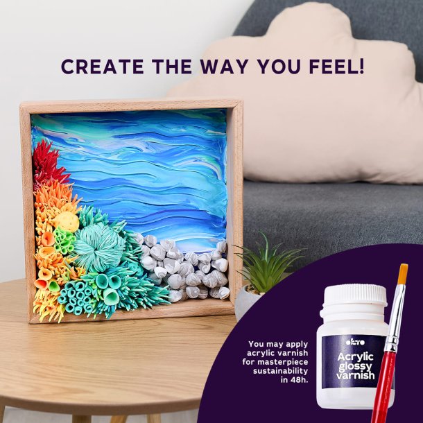 Havets ro i 3D med air clay � kreativ fordybelse 