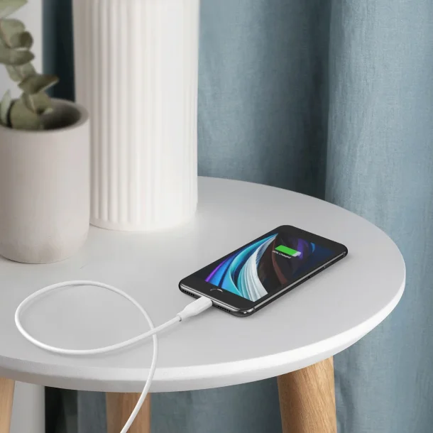 Choetech 1,2m USB-C - Lightning Kabel, Hvid