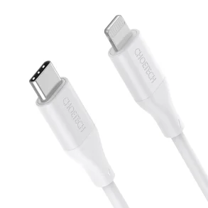 Choetech 1,2m USB-C - Lightning Kabel, Hvid