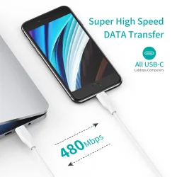 Choetech 1,2m USB-C - Lightning Kabel, Hvid