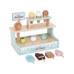 Isbutik i tr� � rolleleg med isbod og 16 dele