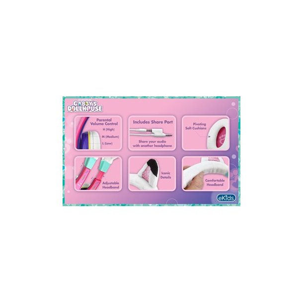 Gabbys Dollhouse hovedtelefoner til brn