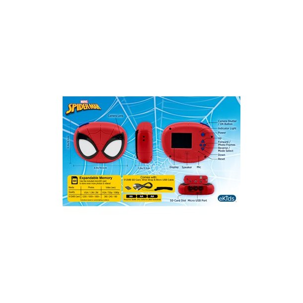 eKids Spiderman Digital Kamera