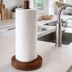 K�kkenrulleholder i akacietr� � holder til k�kkenrulle