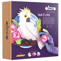 Kakadue i 3D med air clay � kreativt billede