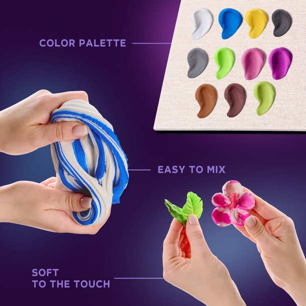 Kakadue i 3D med air clay � kreativt billede