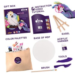 Kakadue i 3D med air clay � kreativt billede
