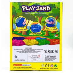 Play Sand - Kinetisk legesand - Happy Zoo, 500 g (2 farver)