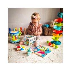 Kuglebane til baby � spiralbane med raslebolde fra 6 mdr.