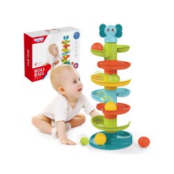Kuglebane til baby � spiralbane med raslebolde fra 6 mdr.