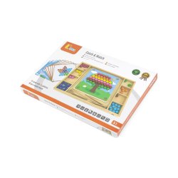 Kulf�ngst och f�rgmatchning i tr� � Montessori-inspirerat l�rspel