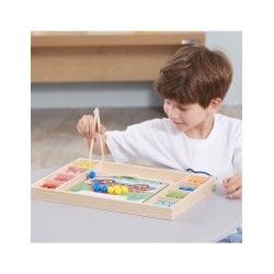 Kulf�ngst och f�rgmatchning i tr� � Montessori-inspirerat l�rspel