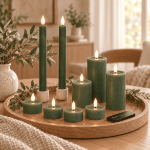 LED Lyss�t � Gr�n � 10 dele inkl. fjernbetjening