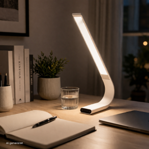 LED arbetslampa flexibel arm � effektiv belysning � white/grey