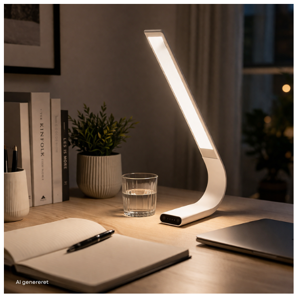 LED arbetslampa flexibel arm � effektiv belysning � white/grey