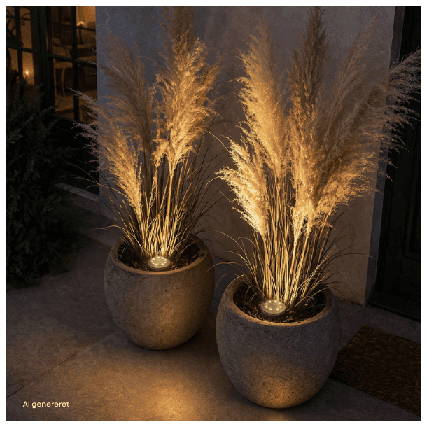 LED tr�dg�rdsspotlights - utomhus med solcellsfunktion, 2-pack