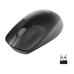 Logitech M190 Full-Size Trådløs Mus - Charcoal