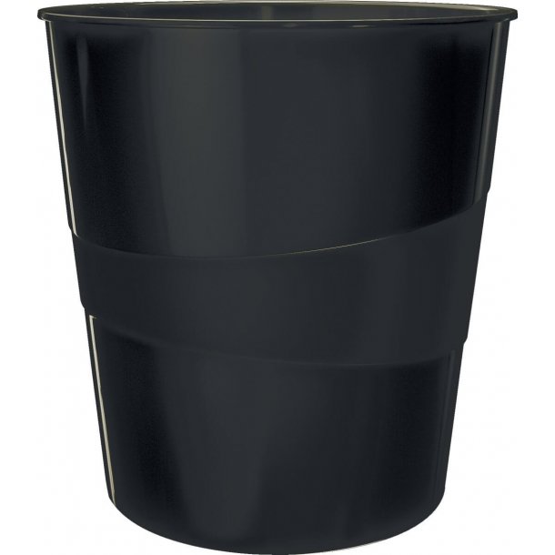 Leitz papperskorg Plus WOW 15L svart