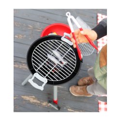 Leksaksgrill f�r barn med ljus och ljud � grillmat och tillbeh�r