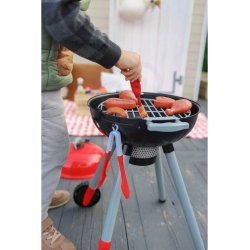 Leksaksgrill f�r barn med ljus och ljud � grillmat och tillbeh�r