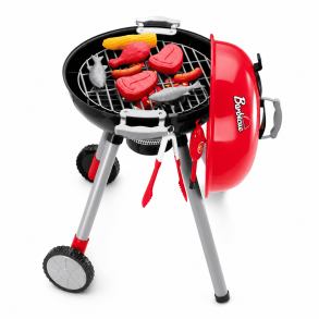 Leksaksgrill f�r barn med ljus och ljud � grillmat och tillbeh�r