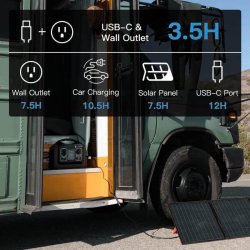 Lippa Power Station 595 Wh - Sort