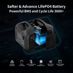 Lippa Power Station 992 Wh - Sort