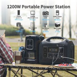 Lippa Power Station 992 Wh - Sort