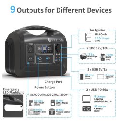 Lippa Power Station 992 Wh - Sort