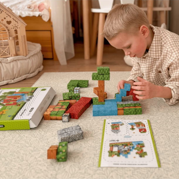 MagCubes Landsbyen � Magnetisk Bygges�t 108 dele