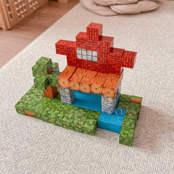 MagCubes Landsbyen � Magnetisk Bygges�t 108 dele