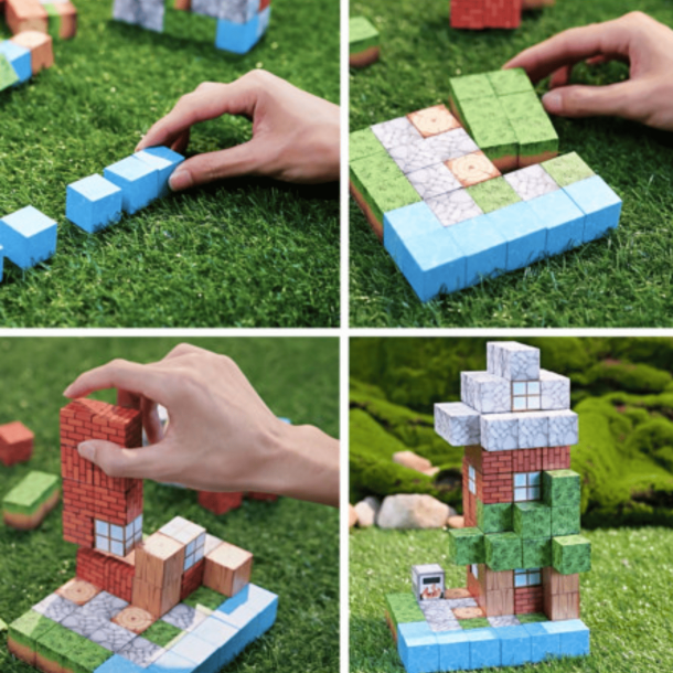 MagCubes Landsbyen � Magnetisk Bygges�t 108 dele