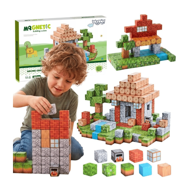 MagCubes Landsbyen � Magnetisk Bygges�t 108 dele