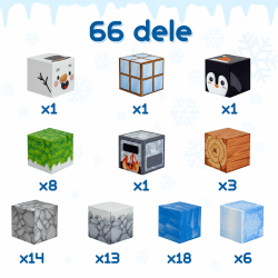 MagCubes Vinterverden 66 dele � Magnetisk Bygges�t